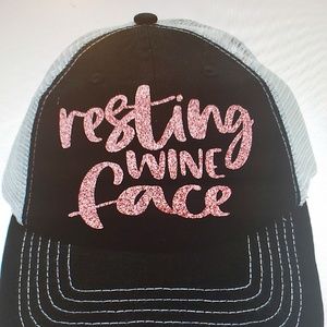 'Resting Wine Face"  cap hat